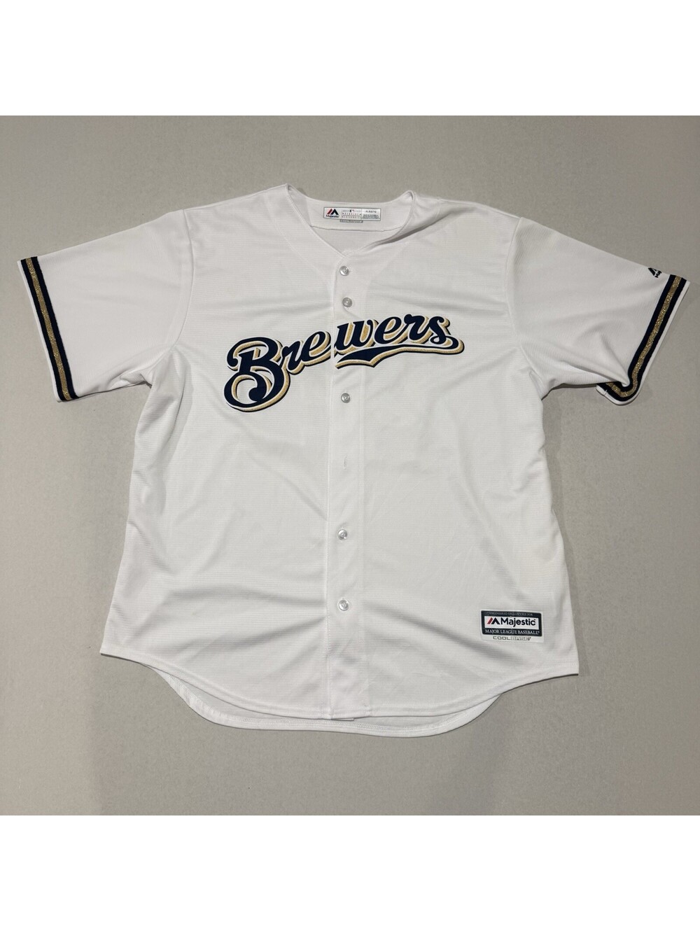 Milwaukee Brewers Majestic Cool Base Jersey Size XL Men’s